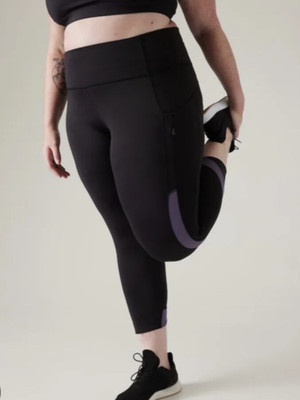 Athleta Ultimate Stash Craft Tight Size 2X Black Sport Gym Yoga Athleisure