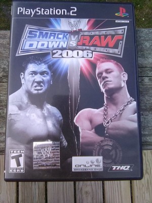 WWE Smackdown vs. RAW 2006 (PlayStation 2, 2005)- CIB, Tested, VG Condition