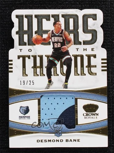 2020-21 Panini Crown Royale Heirs to the Throne Prime /25 Desmond Bane Rookie RC