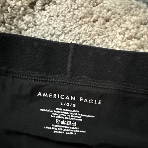 Mens American Eagle Boxer Briefs LARGE Black Halloween Skeleton Bone Xray Nice - Picture 2 of 9
