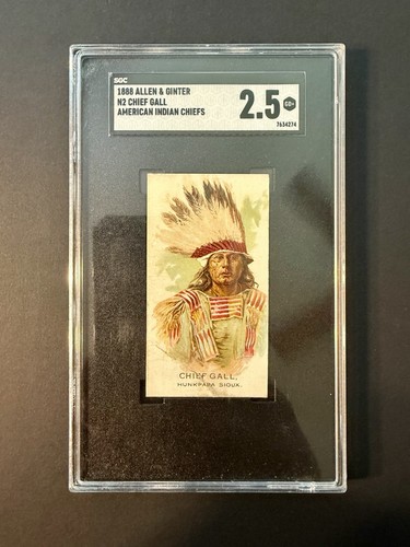 1888 N2 Allen & Ginter #15 Chief Gall — SGC 2.5