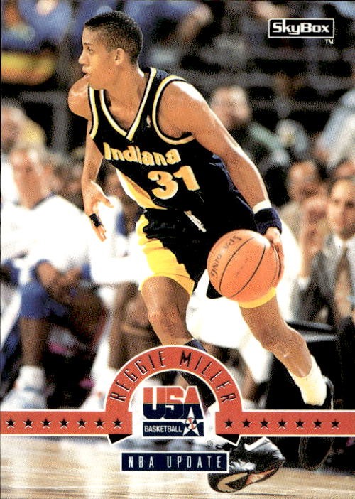 Card Basket USA Basketball SkyBox 1994 # 76 Reggie Miller NBA Update