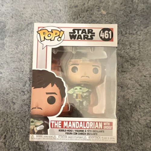Funko Pop! Vinyl: Star Wars - The Mandalorian with Grogu Bobblehead #461