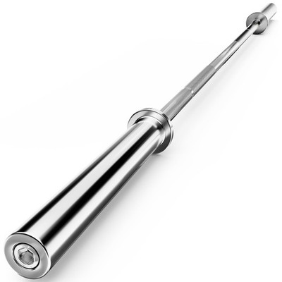 Olympic Barbell 2 Inch EZ Curl Bar for Biceps, Squats, Weightlifting, Powerli...