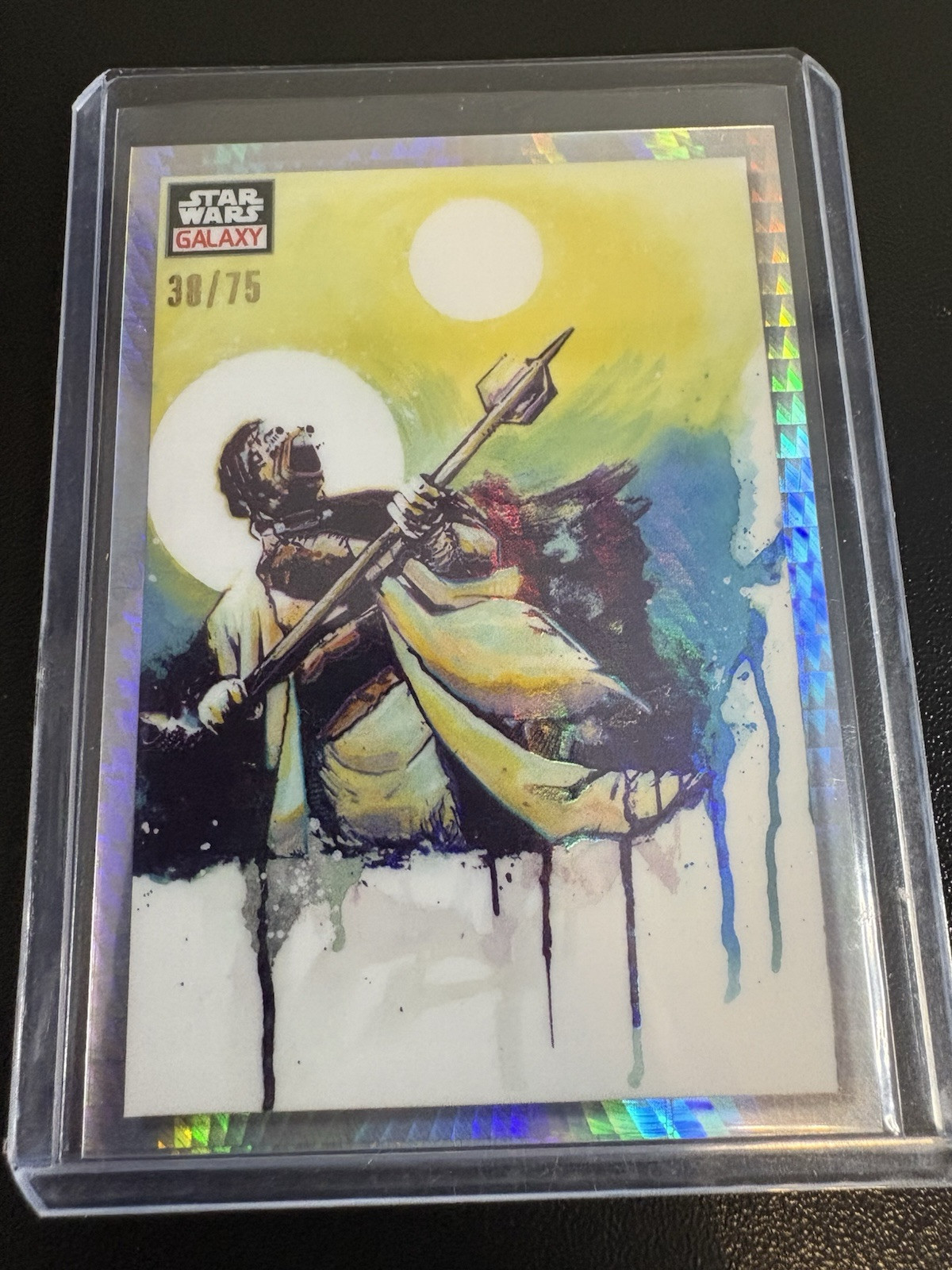 2023 Topps Chrome Star Wars Galaxy #53 Tusken Under Twin Suns Prism /75