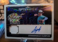 2025 LEAF OPTICHROME JURRANGELO CIJNTJE RC TOP PROSPECT RELIC AUTO #4/5