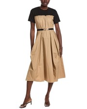 Gracia Color Contrast Midi Dress Women's