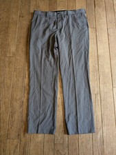 Nwt Men's Marc Anthony Gray Slim Fit Narrow Leg Pleated Front Dress Pants 36x32