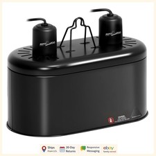 Dual Reptile Light Fixture with Remote Control for UVB and Heat Lighting