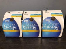 3X L'eggs Sheer Energy Light Support Leg Control Top tights - B Suntan 46701