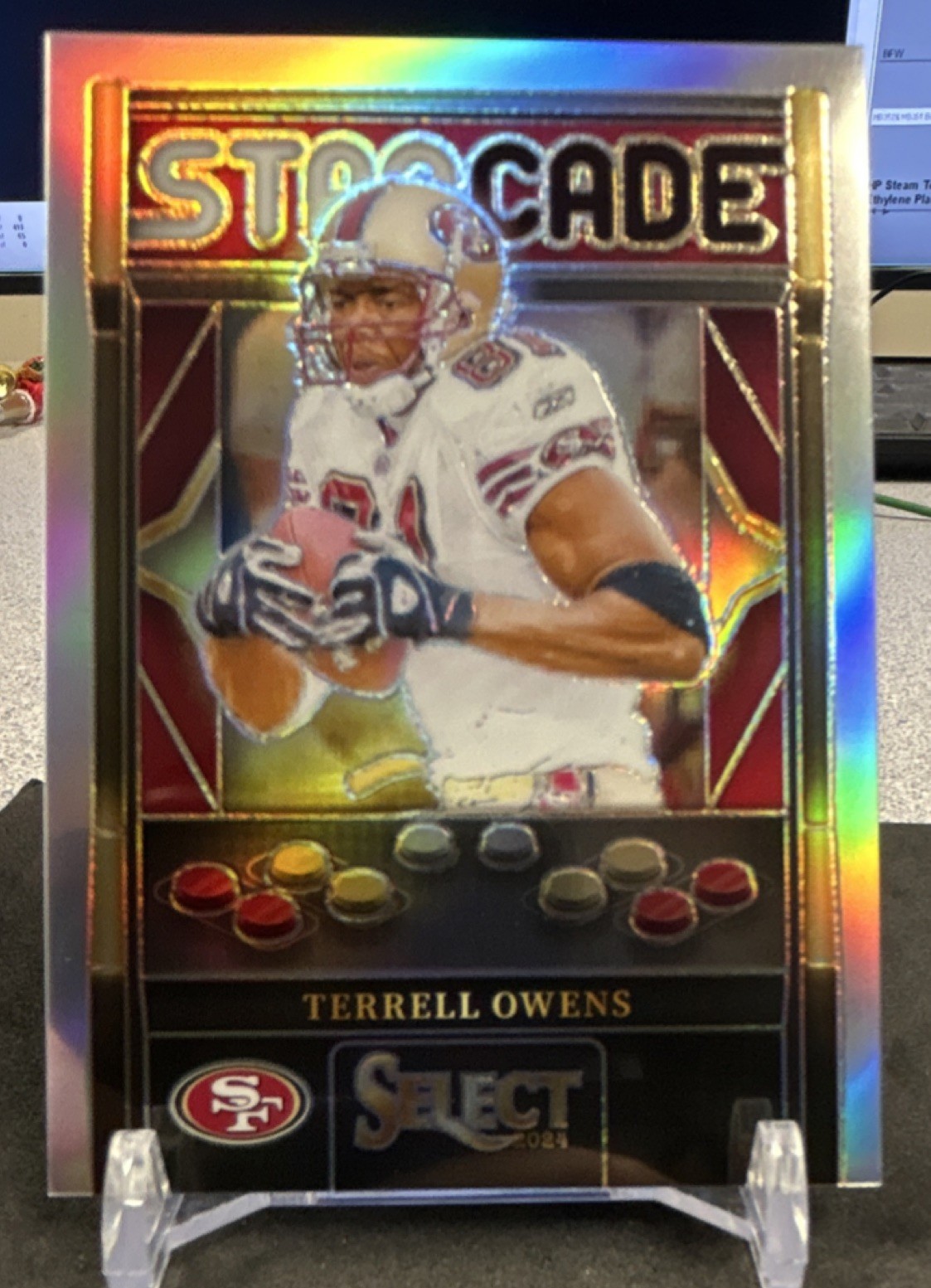 2024 Panini Select STARCADE Terrell Owens #7 49ers Silver Prizm CASE HIT 🔥 