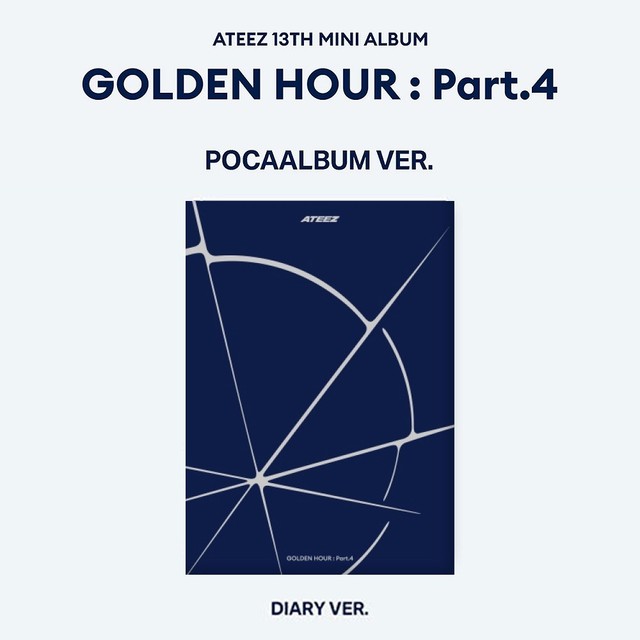 ATEEZ GOLDEN HOUR : PART.4 13th Mini Album POCA Ver/QR+2Sticker+2 PhotoCard+GIFT