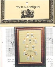 Told-in-a-Garden A BAND OF ANGELS 9 Cross Stitch Charts Only ~ Christmas