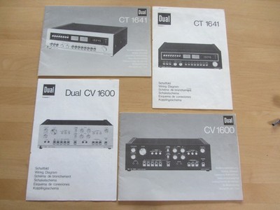 DUAL CV 1600 und DUAL CT 1641  Bedienungsanleitungen und Schaltpläne