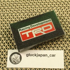 Genuine Toyota Japan Oem Aluminum Emblem Trd Redsilver 28mm X 67mm Genuine Toyota Japan Oem Aluminum Emblem Trd Redsilver 28mm X 67mm