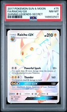 Raichu Gx 75/73 Secret Shining Legends Pokemon PSA 8 Nm-Mt