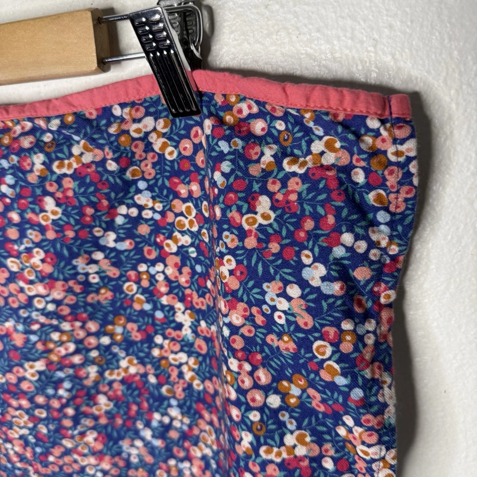 Liberty For Anthropologie Tea Towel Floral Kitchen Cottagecore Blue Pink Cotton - Image 2 of 4