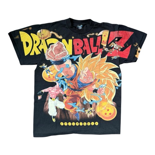 DRAGON BALL Z VTG STYLE ALL OVER PRINT MODERN TEE SIZE LARGE GOKU SUPER SAYIAN