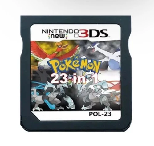 NDS 2DS 3DS XL P0KEM 23-in-1 Game Card US Version New Unused