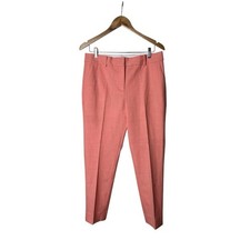 Talbots Hampshire Ankle Pants Coral Orange Trousers 8 P