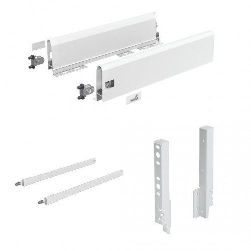 Kit tiroir tringles ArciTech blanc pour meuble de cuisine bas profondeur 270