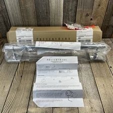 Pottery Barn Pearson Metal Towel Bar Polished Nickel Chrome 18" - New Open Box