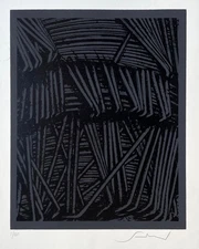 Emilio SCANAVINO  Incidente 1971 serigrafia originale firmata numerata 1/125