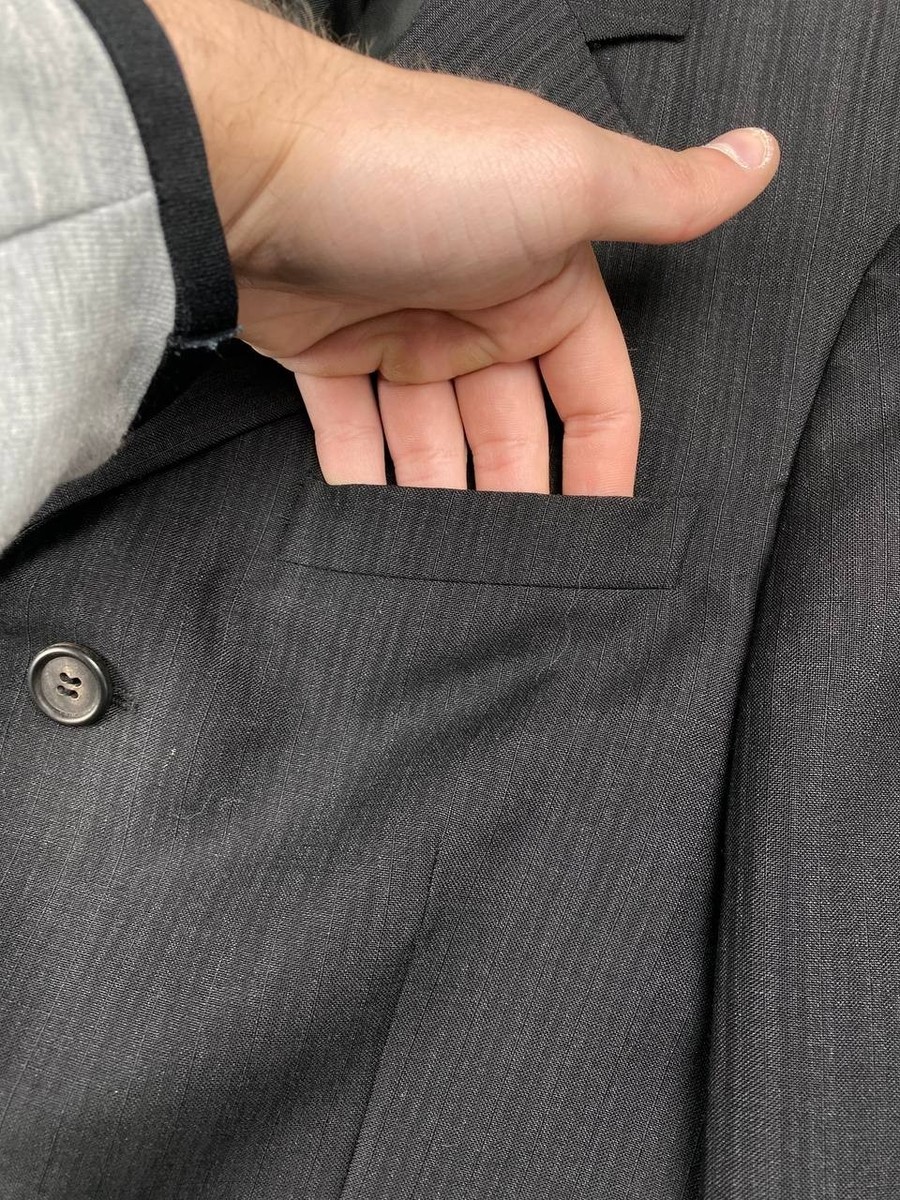 Prada Classic Suit Wool Blazer And Pants Men Size 44R Black | eBay