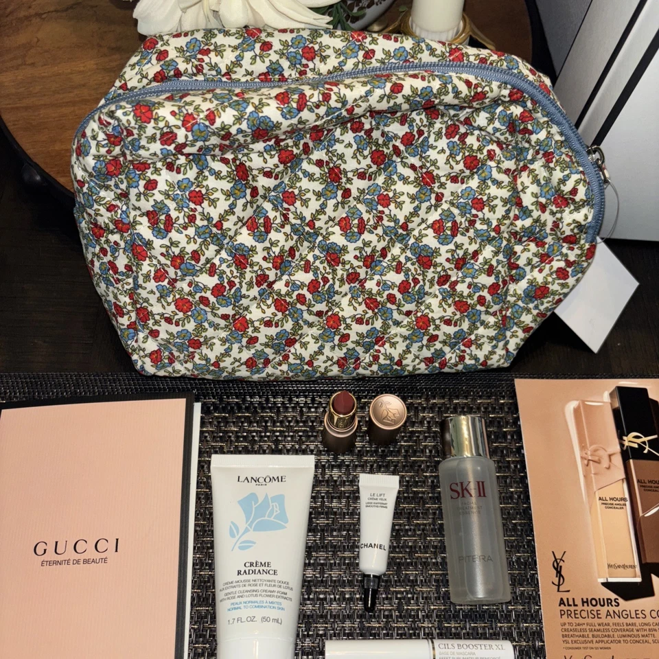 Gucci Chanel Ysl Bolso de Belleza Vacaciones Perfume Crema Regalo Set Viaje Niña 🎁 $225 Foto 2 de 4