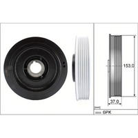 Ina 544 0058 10 Riemenscheibe Kurbelwelle FüR Peugeot Citroen Fiat Lancia