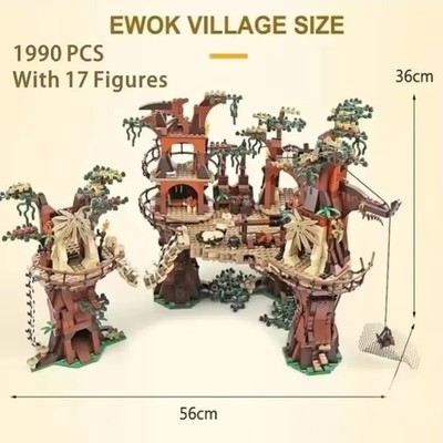 1990Pcs Ewoks Building Villages Building Blocks MOC 10236 Brick Model Toy