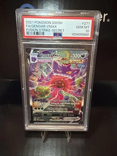 PSA 10 Gengar VMAX (Alternate Art Secret) 271/264 Swsh08: Fusion Strike Holo