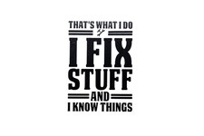 THATS WHAT I DO Car Van EV Bumper Window Laptop Wall Funny Vinyl Decal Sticker