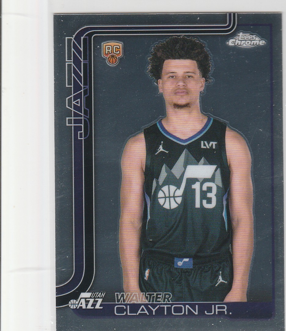 Walter Clayton Jr 2025-26 Topps Chrome Rookie Image Variation SP RC #268