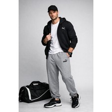 Puma Sweatpants Mens 3XL Gray Joggers Y2K Athleisure Loungewear Cozy Minimalist