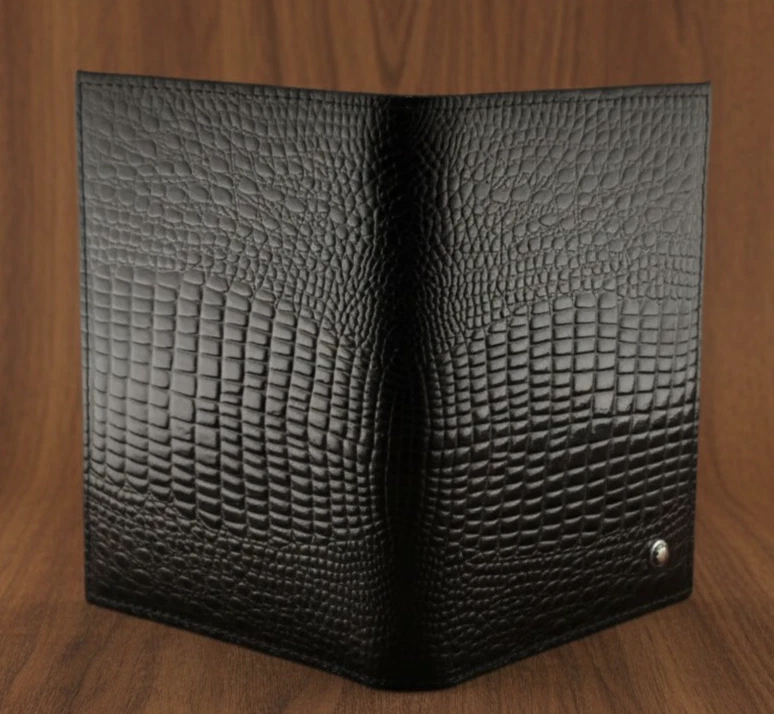 Montblanc Grano Suave Color Negro Cuero Doble Pliegue Hombre Cartera "Envío Gratis" Foto 3 de 4