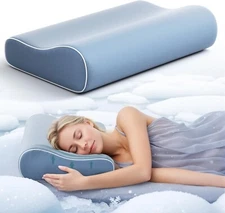 Almohada Para Dormir Ergonomica Ortopedica Gel Contorno Dolor De Cuello Cervical