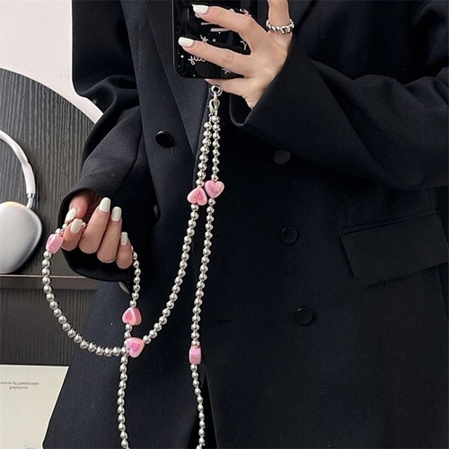 Gradient Love Heart Phone Chain for For iPhone/Samsung For iPhone/Samsung - Photo 3/8