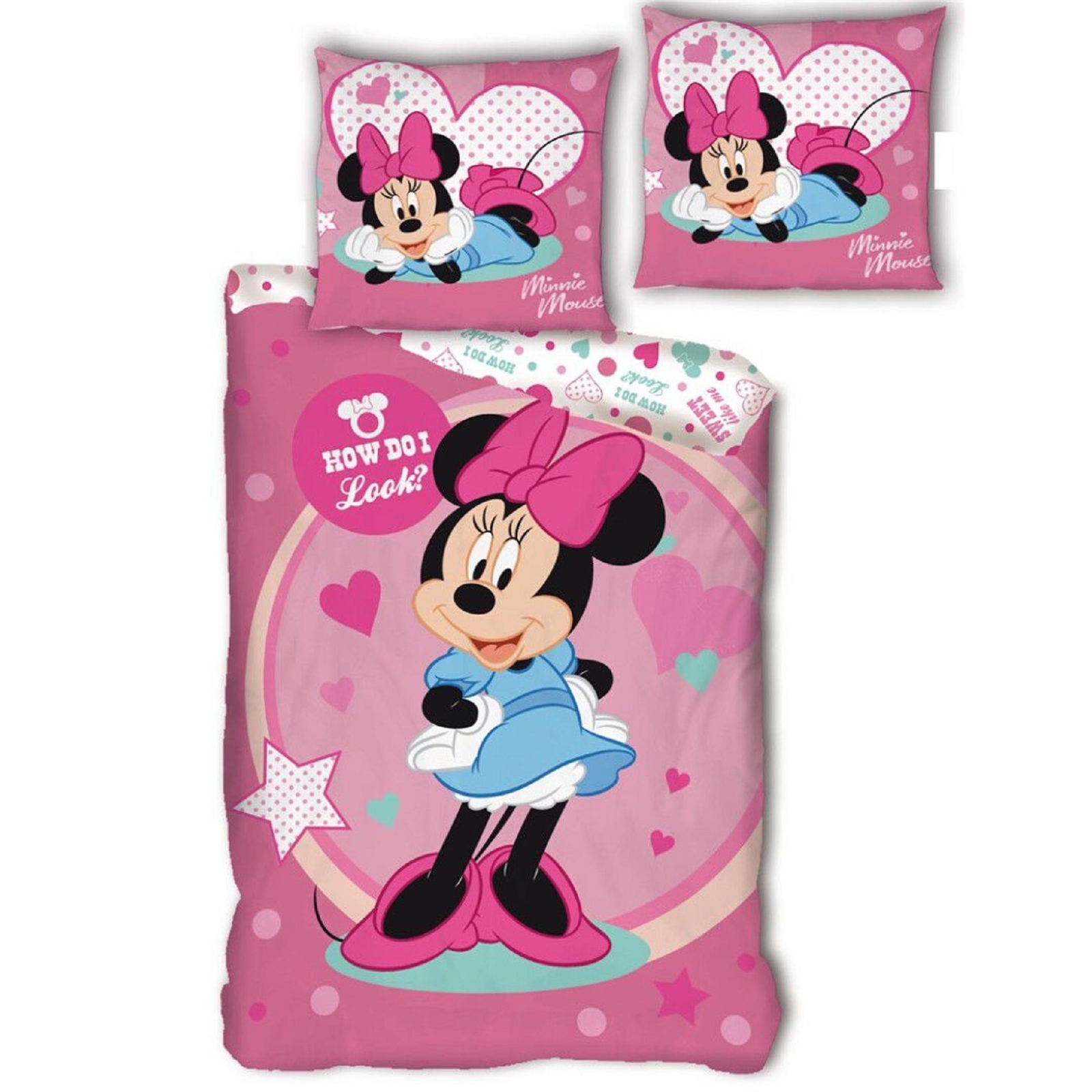 Minnie Mouse Kinder Bettwsche 140x200 cm 100 Mikrofaser 7090₽