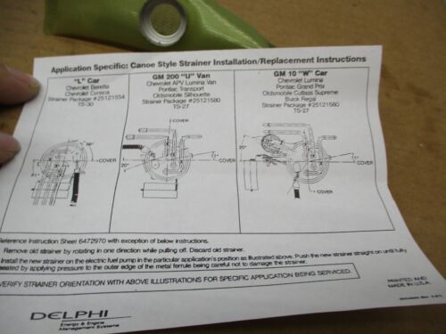 Genuine AC Delco TS-27 GM 25121580 Strainer - Picture 3 of 3