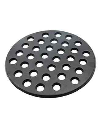 BBQ High Heat Cast Iron Charcoal Fire Grate Fits for Large Kamado Grill Green...