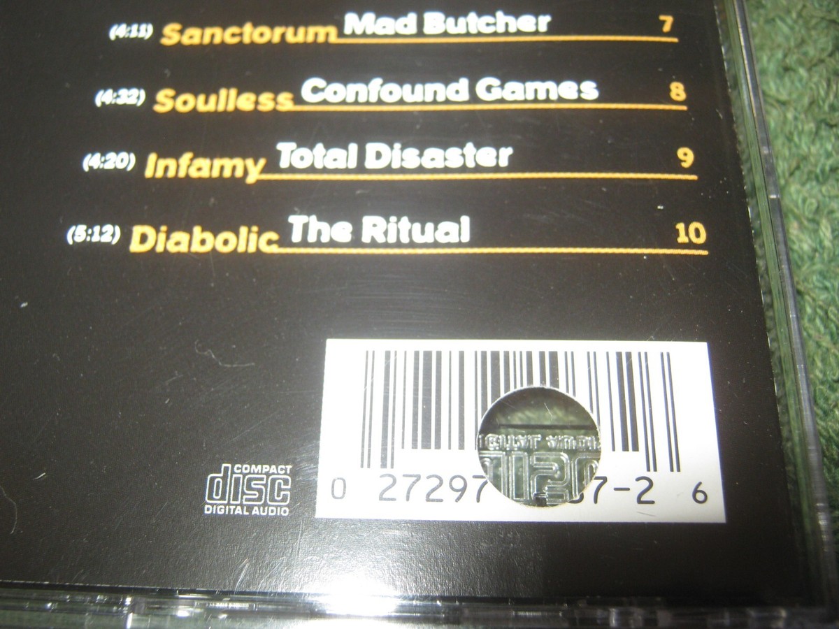 Armageddon - The Tribute To Destruction (cd) punch hole in bar