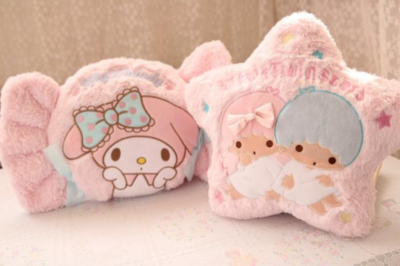 little twin stars my melody candy star pink fuzzy plush doll