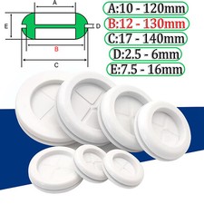 Blanking Rubber Grommets Closed Blind Grommet Plugs Bung 8mm - 150mm White