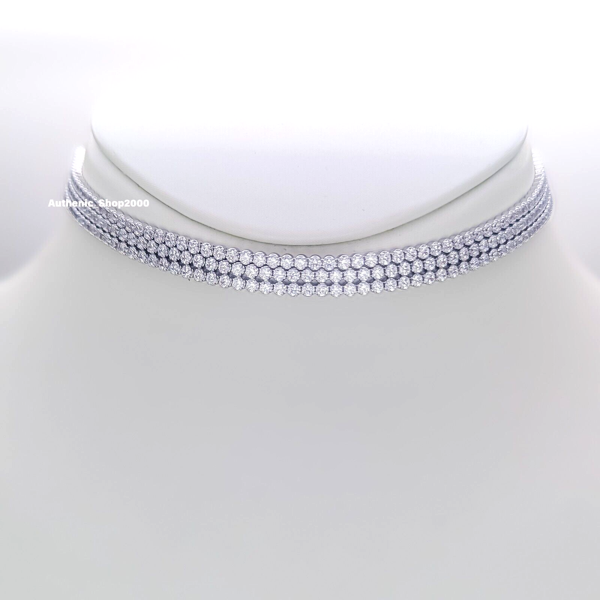 NEW 100% Authentic SWAROVSKI White Crystal Matrix Tennis Choker