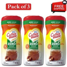 Nestle Coffee mate Sugar Free Hazelnut Powder Coffee Creamer, 10.2 oz, 3 Pack