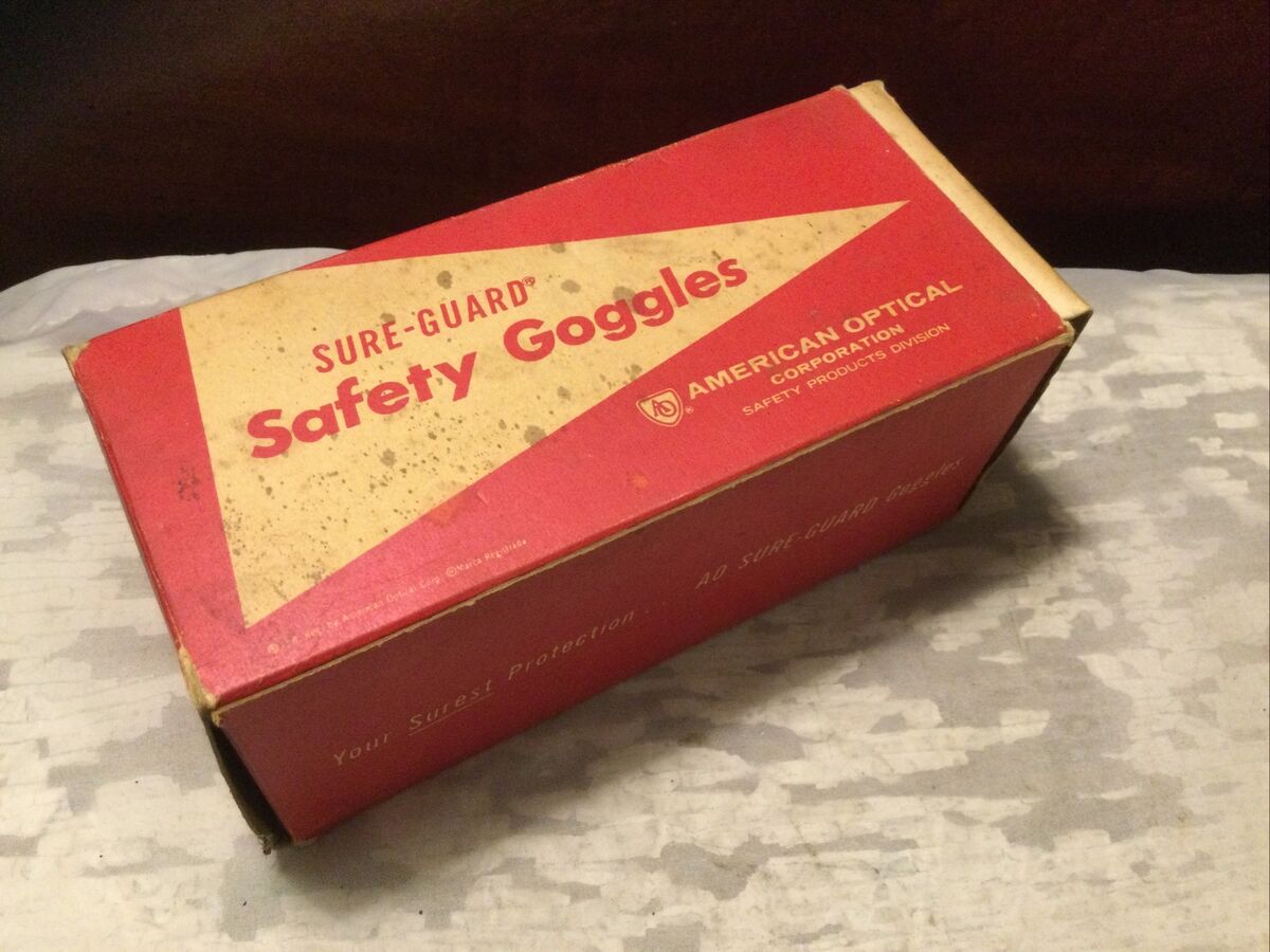 Vintage Pair American Optical Sure-Guard Rubber Safety Vintage Pair American Optical Sure-Guard Rubber Safety