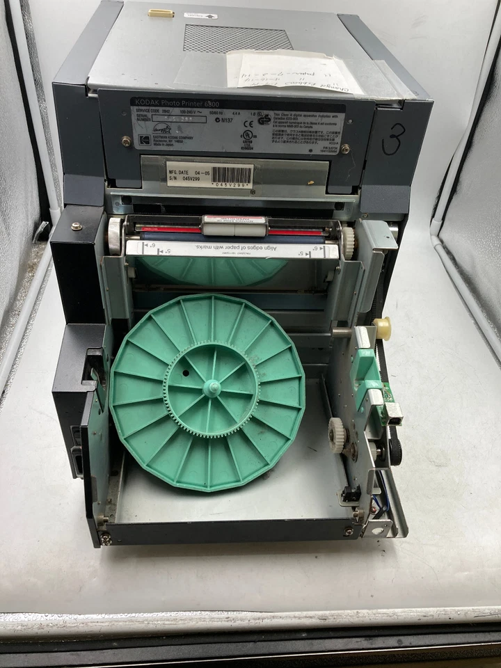 Kodak Digital Photo Thermal Printer 6800 With Power Cord 46128 Prints No Cover - Image 4 of 4