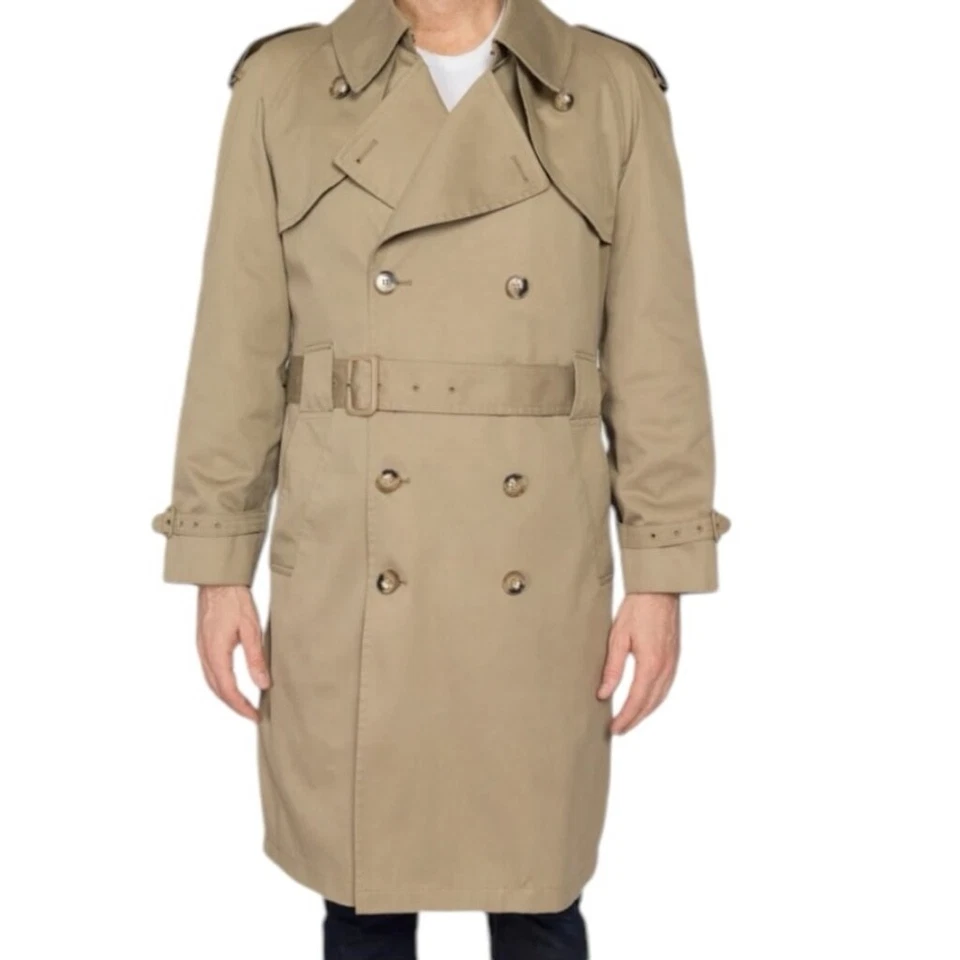 Gabardina Misty Harbor vintage de 1980 para mujer XL, grande 42R caqui tostado Foto 2 de 4