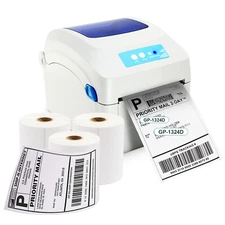 Shipping Label Printer Direct Thermal Barcode USB printer 3Roll 4*6 in 350 label